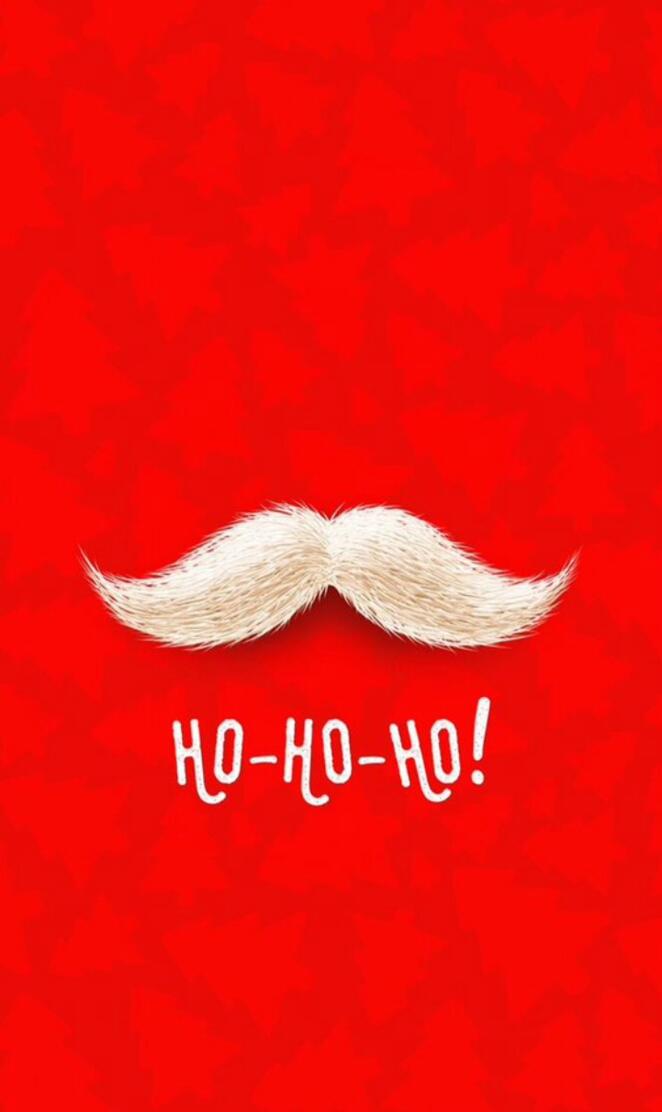 Santa moustache