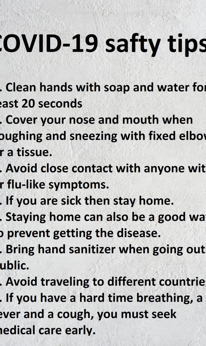 Covid-19 safty tips