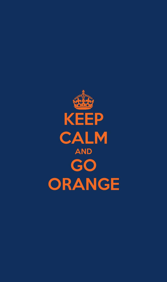 Keep Calm Go Orange