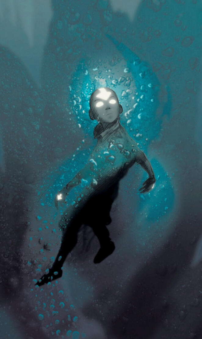 Aang under water