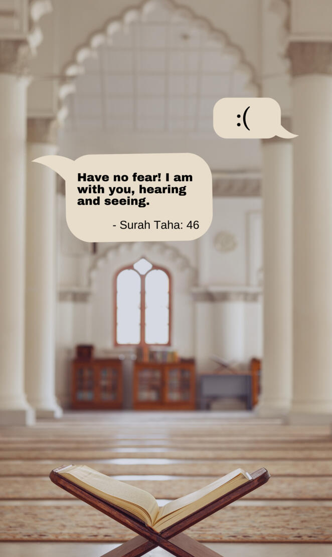 Surah Taha : 46