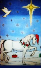 Christmas Horse Art