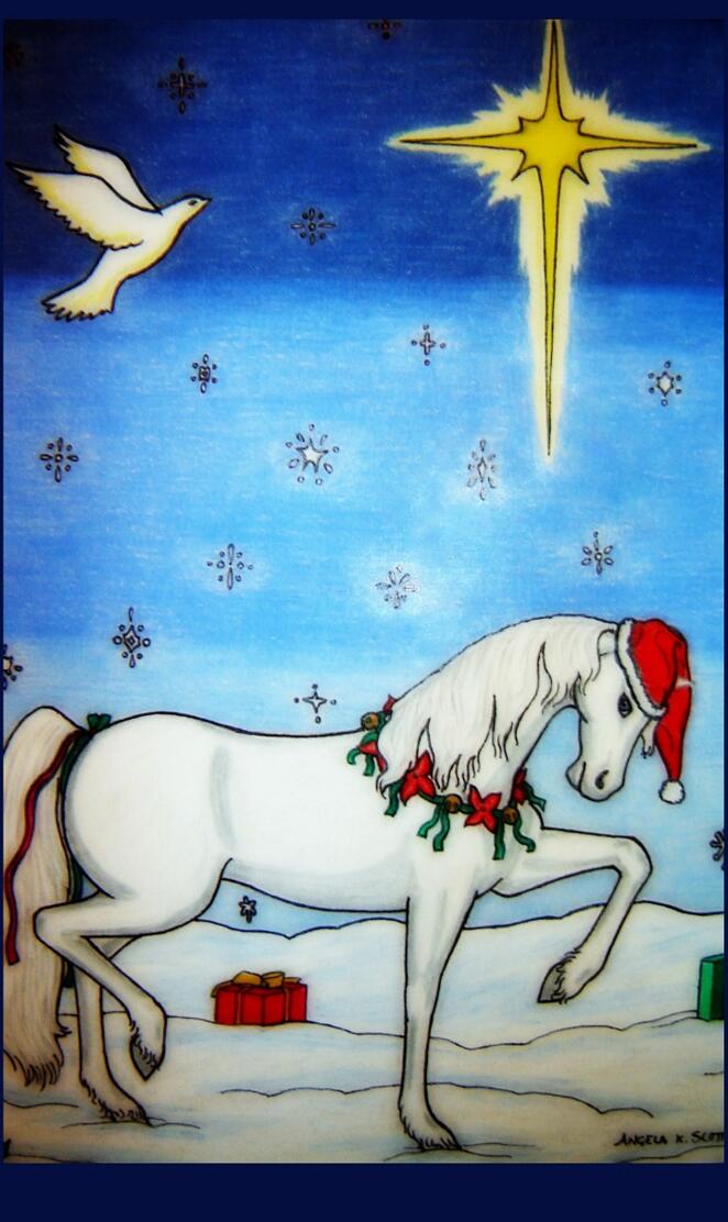 Christmas Horse Art