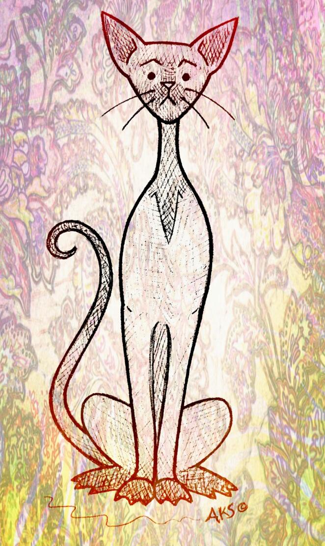 Long Cat Art