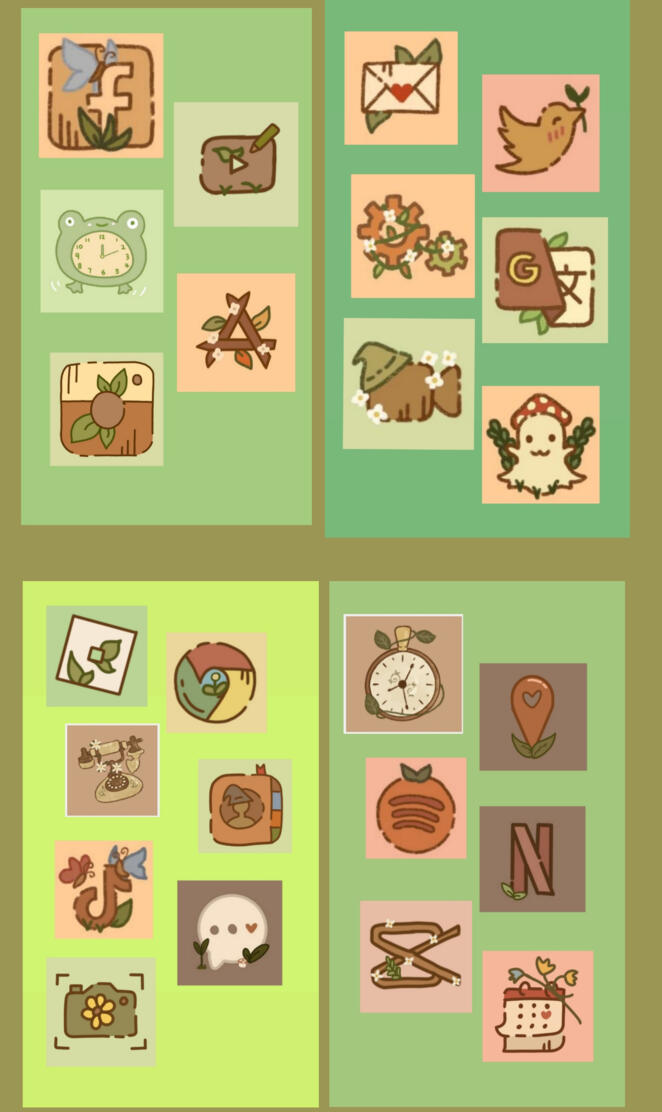 Cottagecore icons