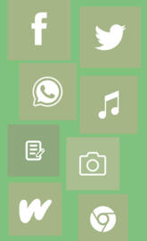 Green icons