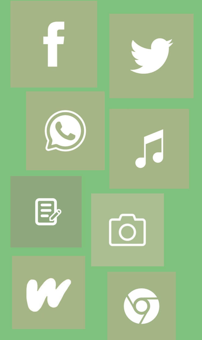 Green icons