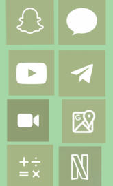 Green icons