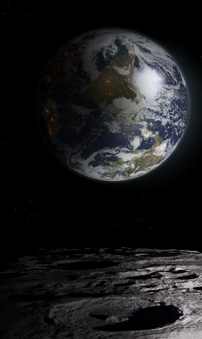 Earth from the moon