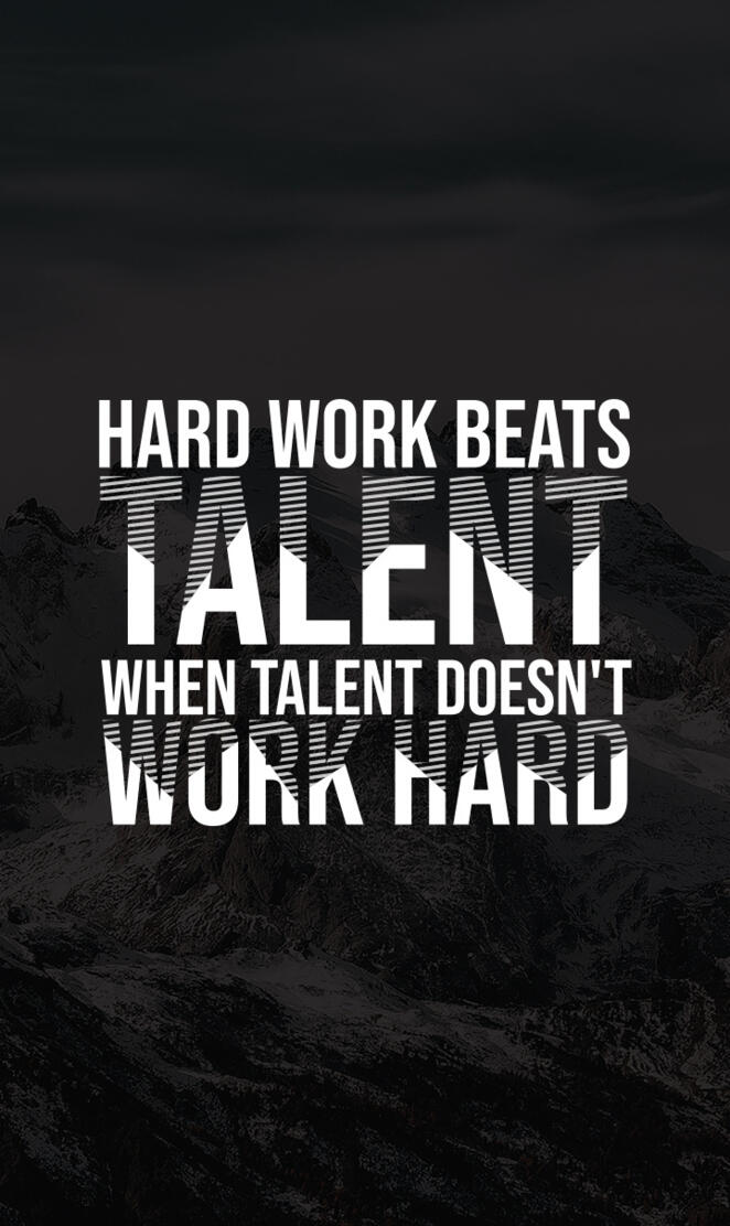 Hard work vs Talent