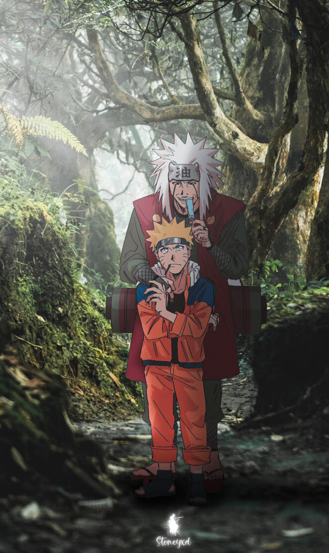 NARUTO AND JIRAIYA