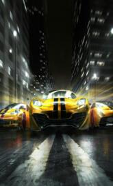 Yellow Grid Cars