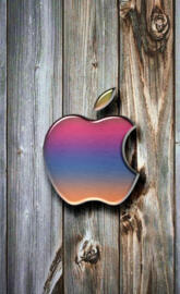 Apple and wood