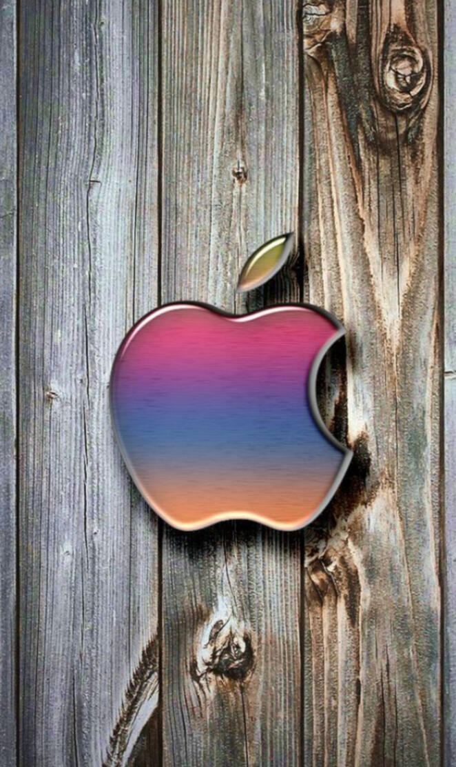 Apple and wood
