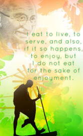 Gandhi Eat to Live
