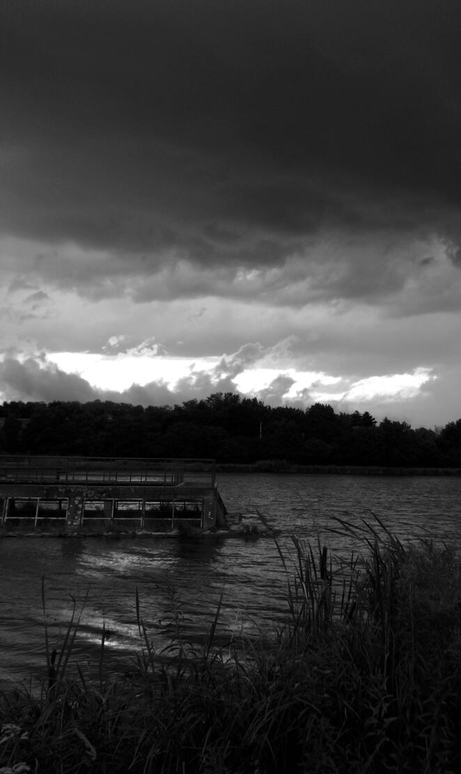 Storm in the lake