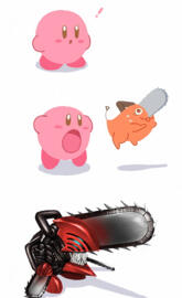 Chainsaw man x kirby