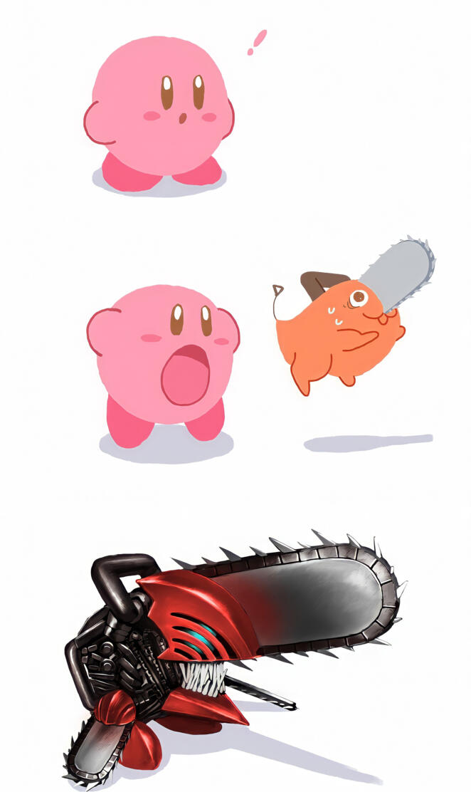 Chainsaw man x kirby
