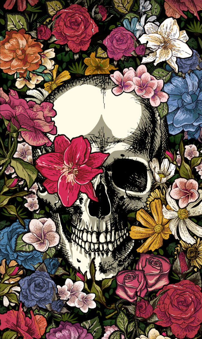 Skull flowers