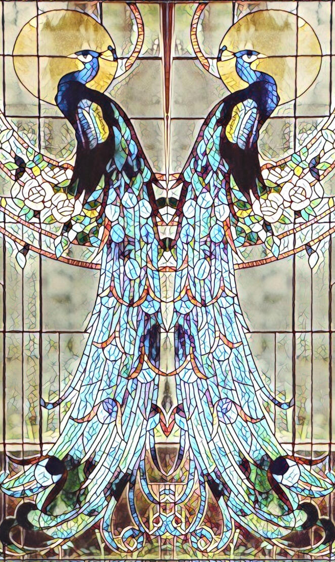Peacock mosaic