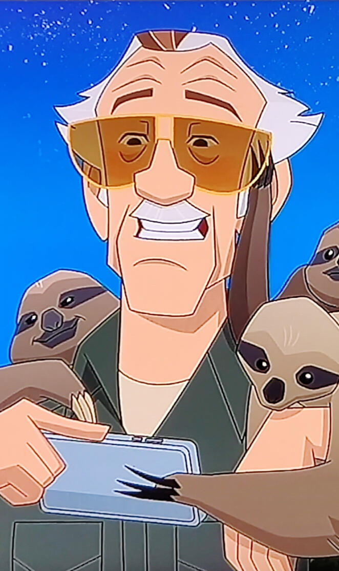 Stan Lee and sloths