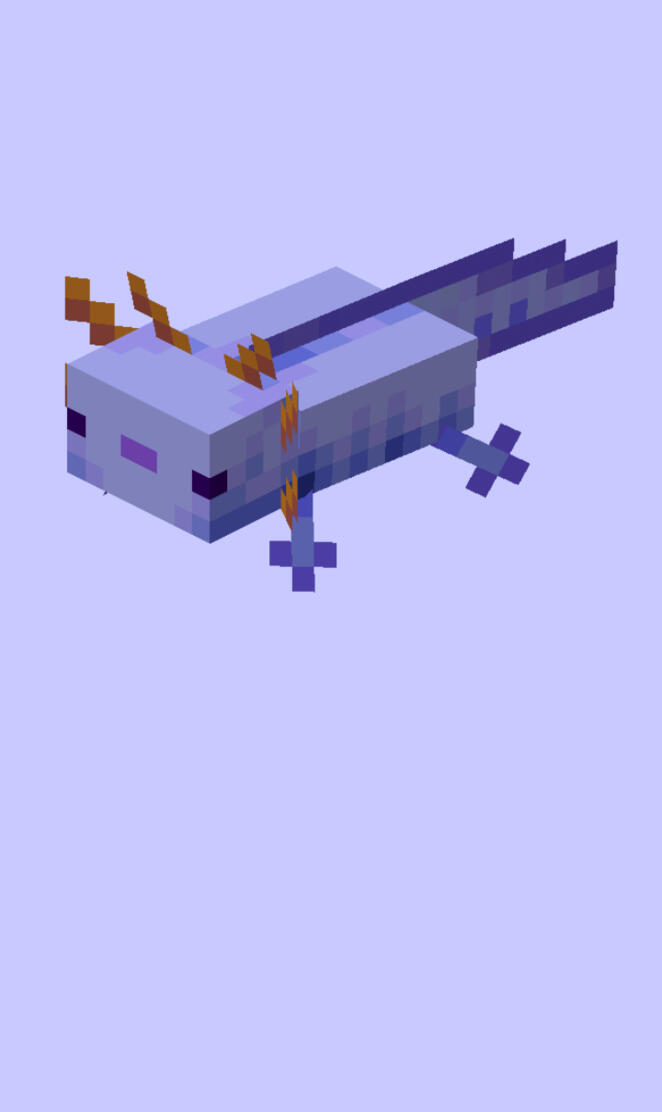 Minecraft blue axolotl