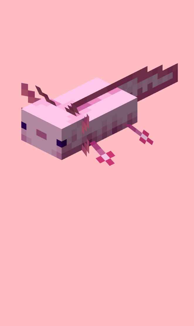 Minecraft pink axolotl