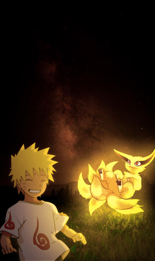 Kawai Naruto x Kurama