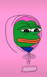 Sad Pink Frog
