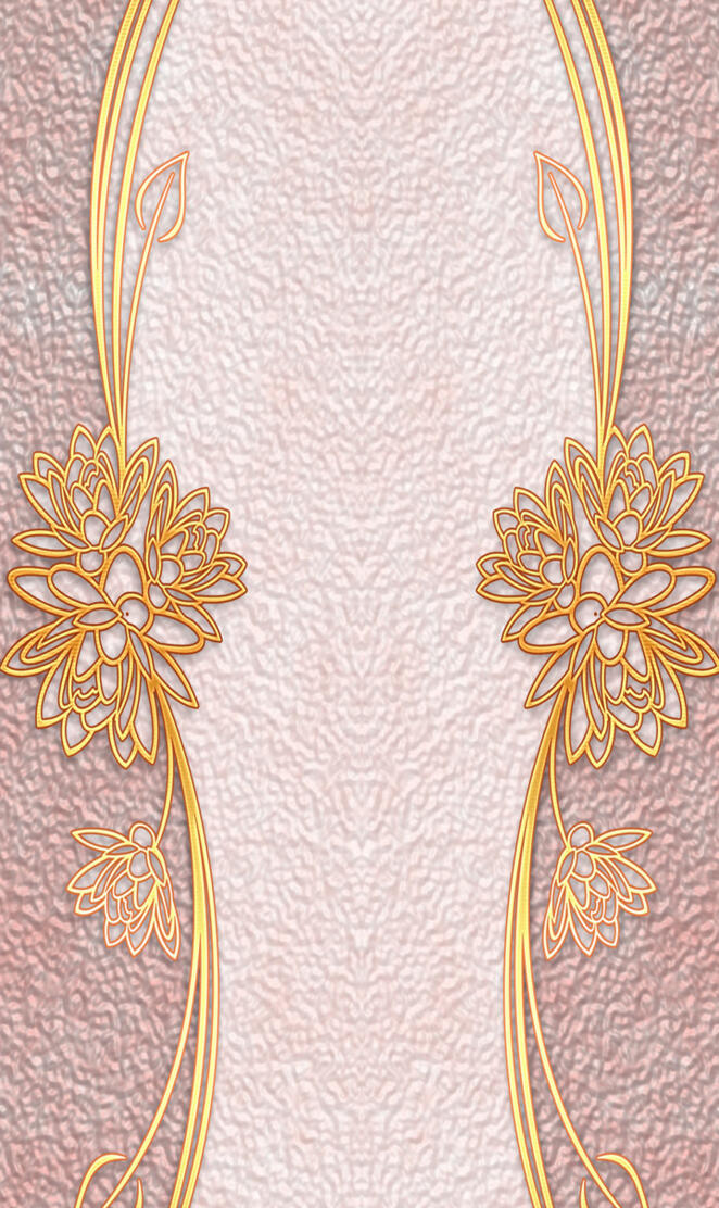 Floral Golden Pink