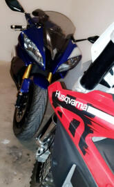 Yamaha R6 and husky