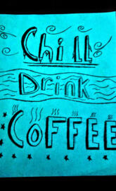 Chill drink coffee