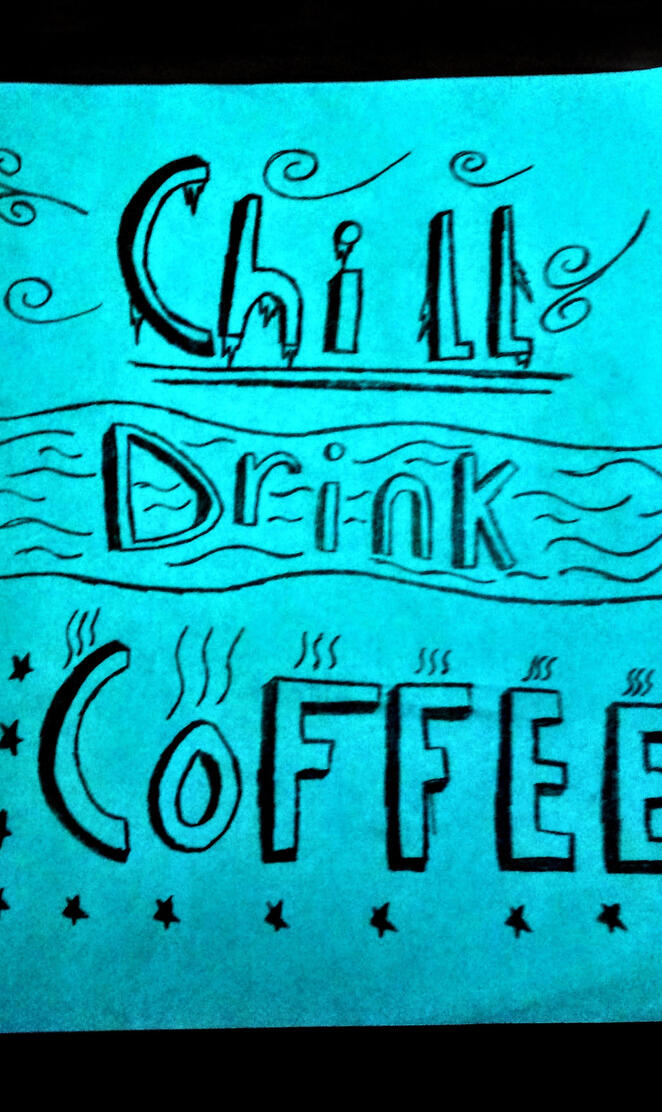 Chill drink coffee