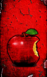 Grungy Red Apple