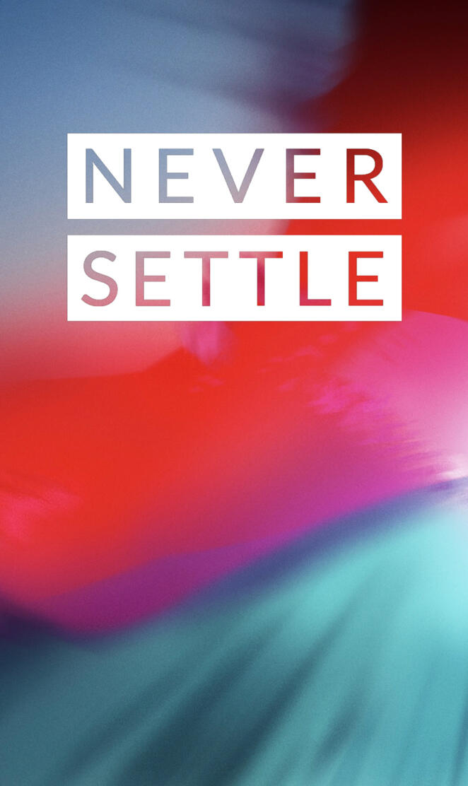 Never Settle iOS 12