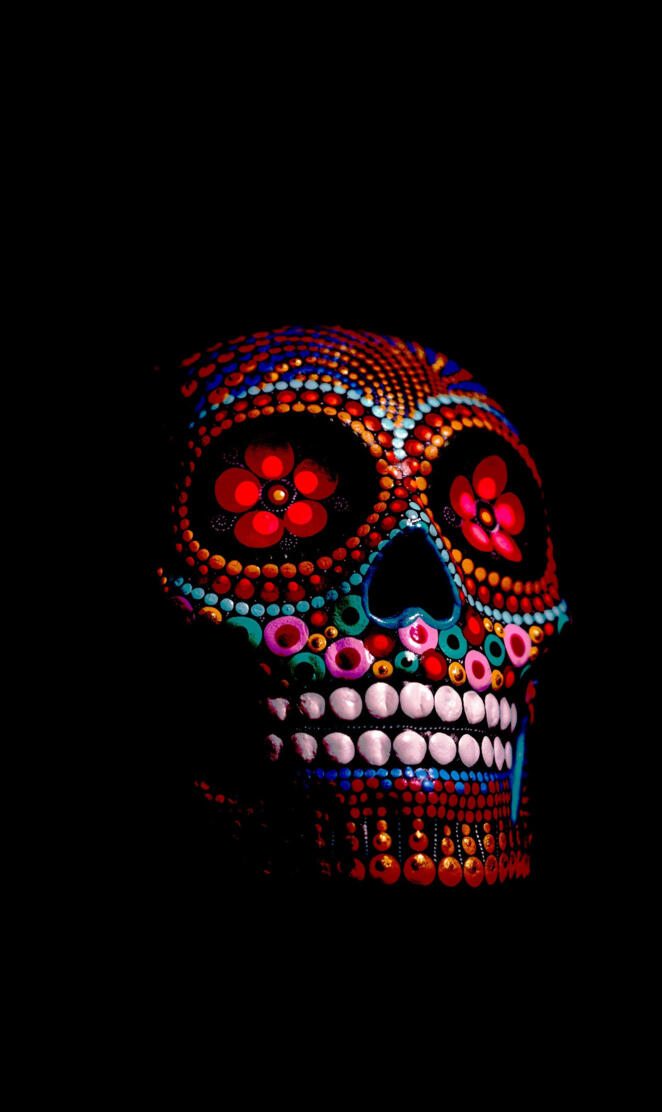 Multi color skull