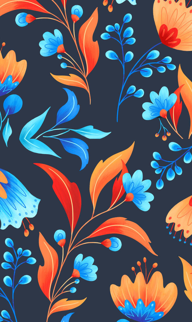 Floral Pattern 4K