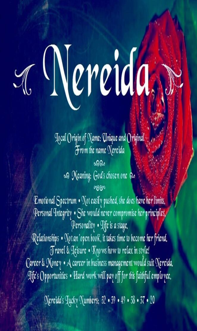 Nereida name meaning