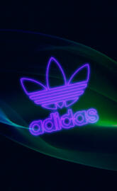 Neon adidas logo