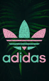 Adidas leaf pinkblue
