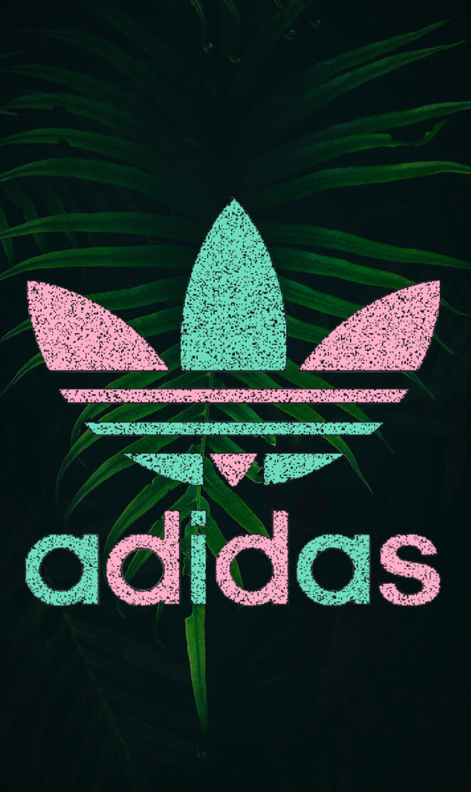 Adidas leaf pinkblue