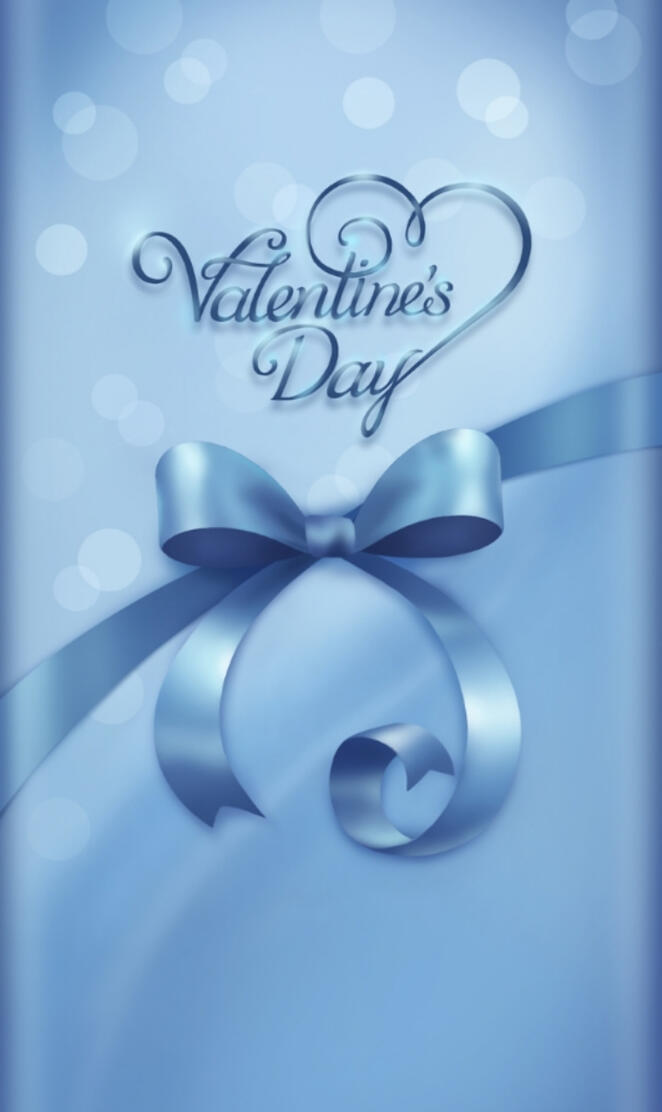 Valentines Day Blue
