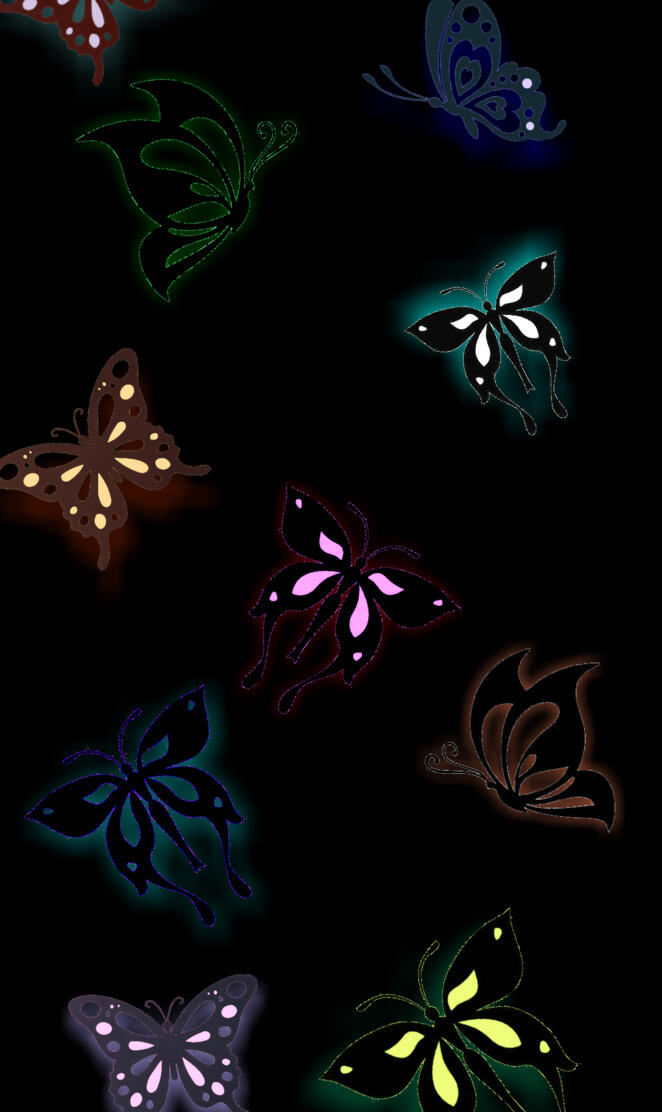 Glowing Butterflys