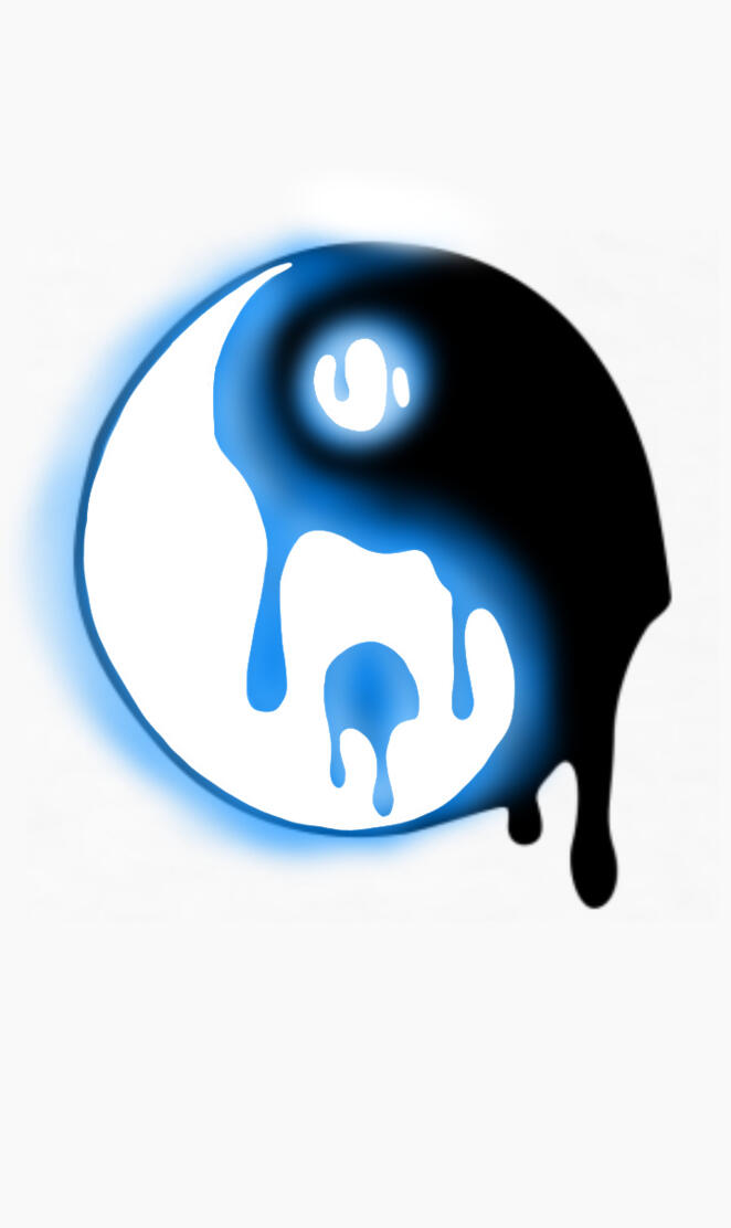 Melting glow yinyang