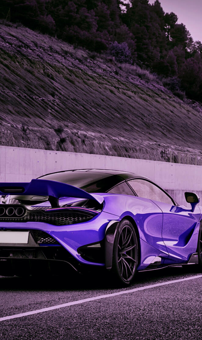 Purple 4K mclaren
