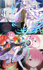 Re zero Ram and Emilia