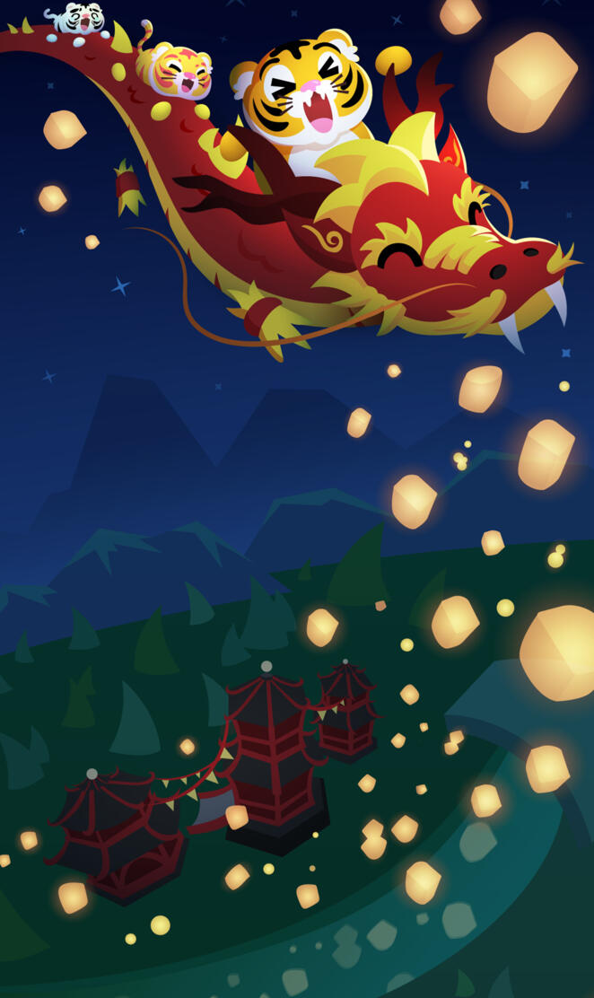 Lunar Dragon Wallpaper