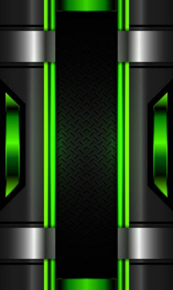 black silver green 3d