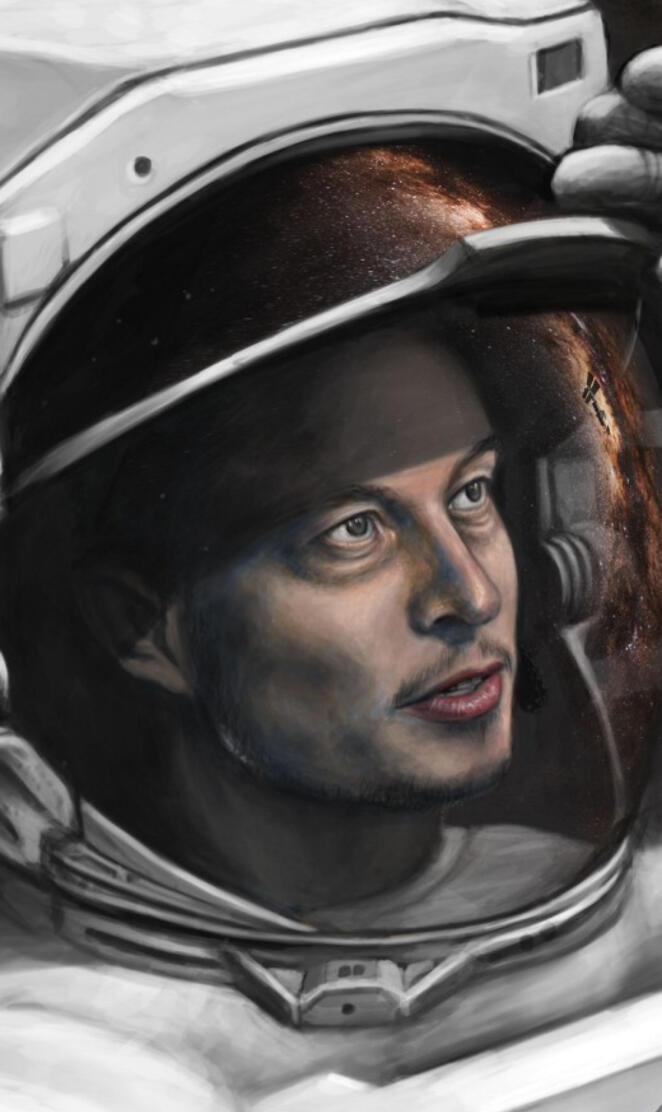 Elon musk in space