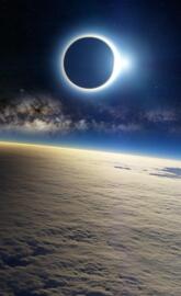 clouds eclipse light